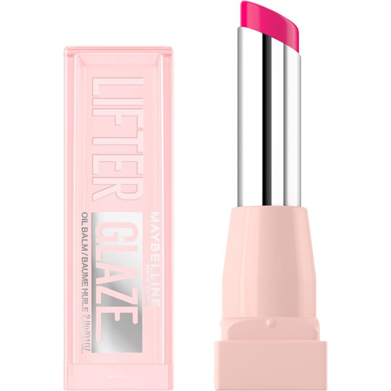 Lifter Glaze Oil Balm with Hyaluronic Acid and Hydrating Oil Blend, Lip Balm with 24Hrs of Smooth, Moisturizing Shine, Maybelline