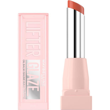 Lifter Glaze Oil Balm with Hyaluronic Acid and Hydrating Oil Blend, Lip Balm with 24Hrs of Smooth, Moisturizing Shine, Maybelline