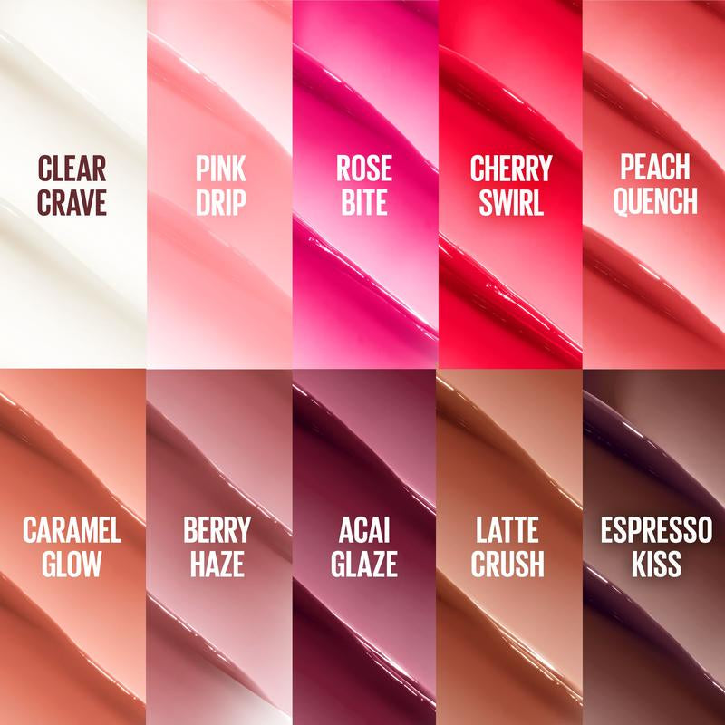 Lifter Glaze Oil Balm with Hyaluronic Acid and Hydrating Oil Blend, Lip Balm with 24Hrs of Smooth, Moisturizing Shine, Maybelline