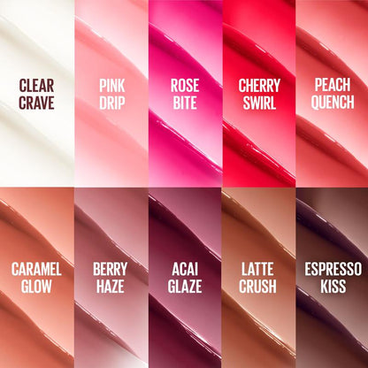 Lifter Glaze Oil Balm with Hyaluronic Acid and Hydrating Oil Blend, Lip Balm with 24Hrs of Smooth, Moisturizing Shine, Maybelline